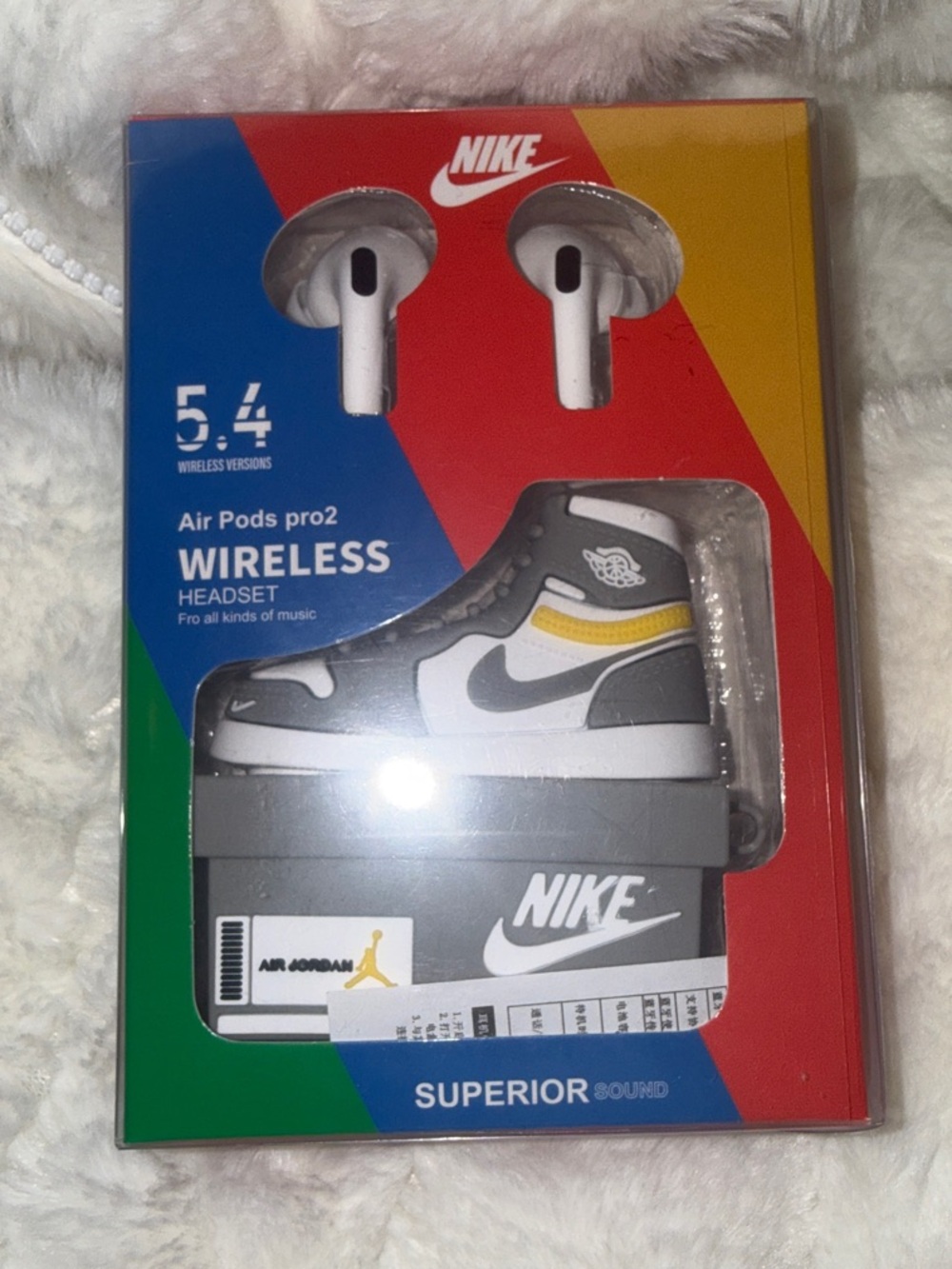 Pro2 AirPods Wireless w/ Nike Shoe & Box Charging Case-NEW